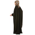 Front open Kaftan with fashionable buttons- Olive Green